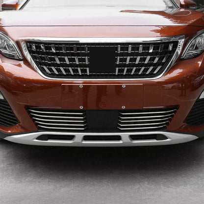 Stainless Steel Front Bottom Grill Cover for Peugeot 3008 GT (2016-2023)