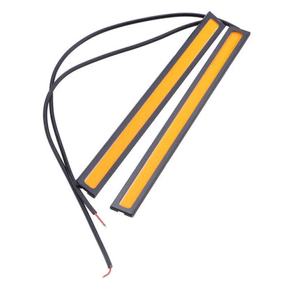 5 x Yellow LED Strip DRL Daytime Running Lights for Car - Waterproof