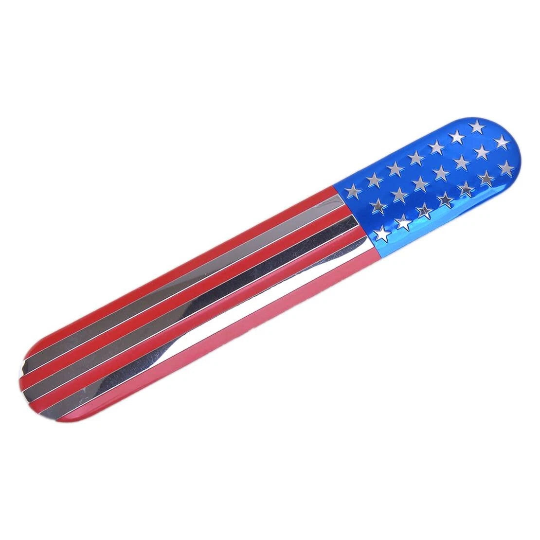 3D USA Flag Emblem Metal Stickers for Side Fender Badge