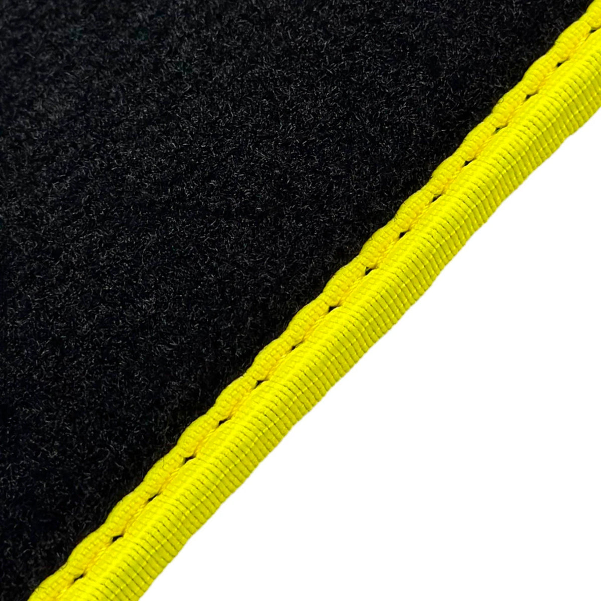 Black Floor Mats for BMW 3 Series M3 E36 with Yellow Trim (1992-1999)