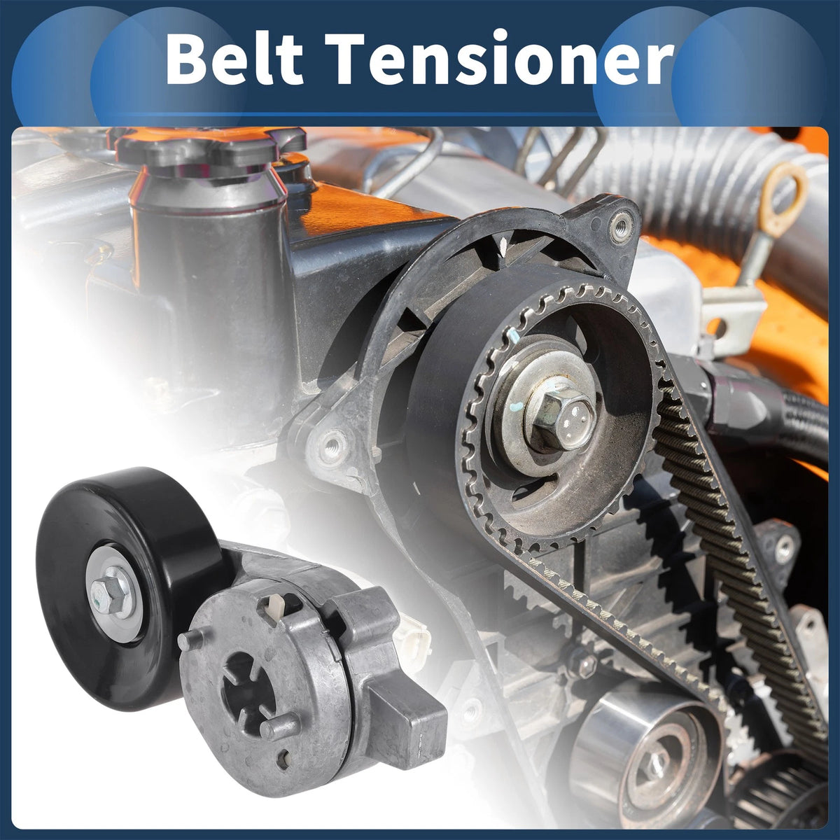 Belt Tensioner for Ford Escort (1997-2002) - Durable Metal Component, 1 Pc