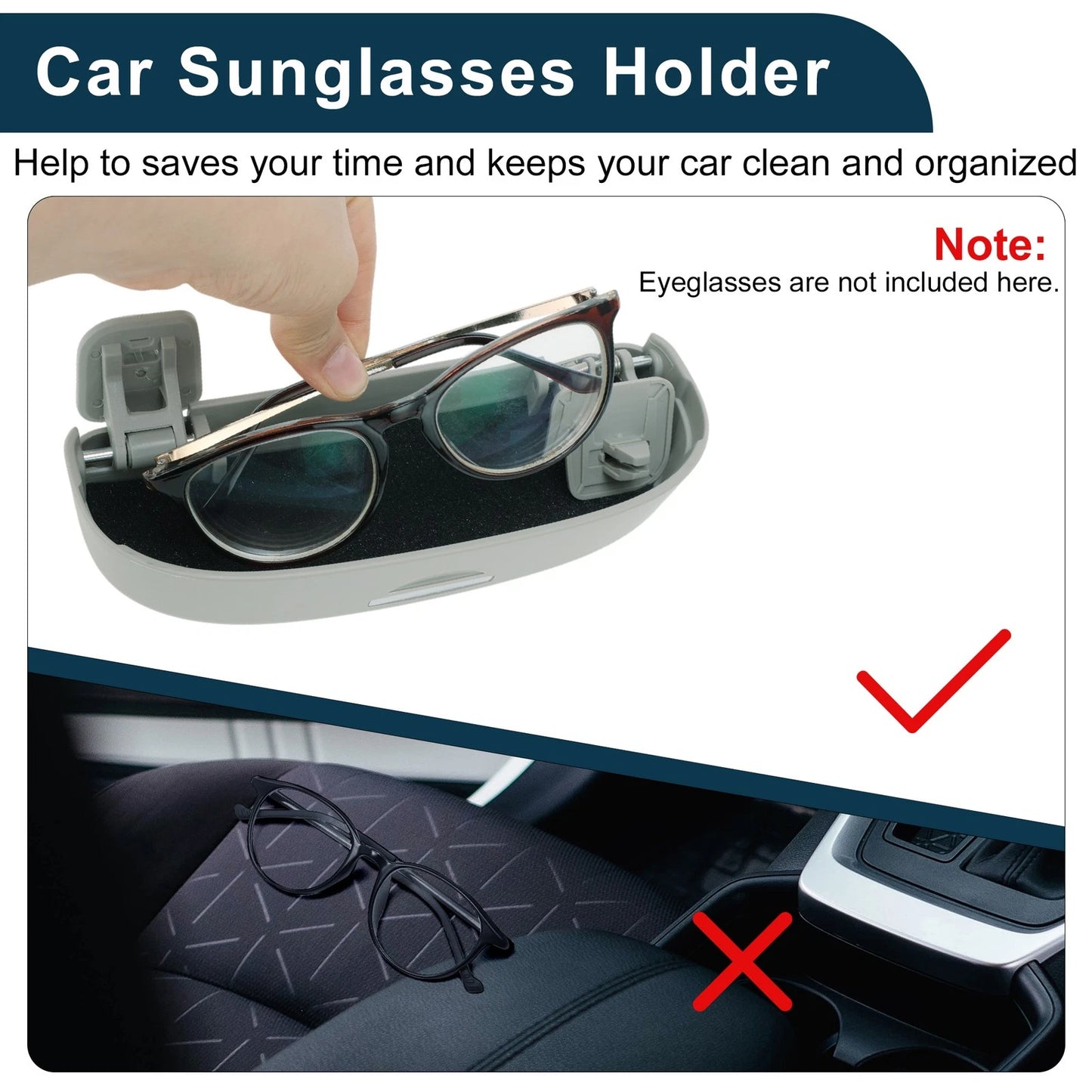 Sunglasses Case for Toyota Corolla E210 (2019-2024) Eyeglasses Holder Storage Box