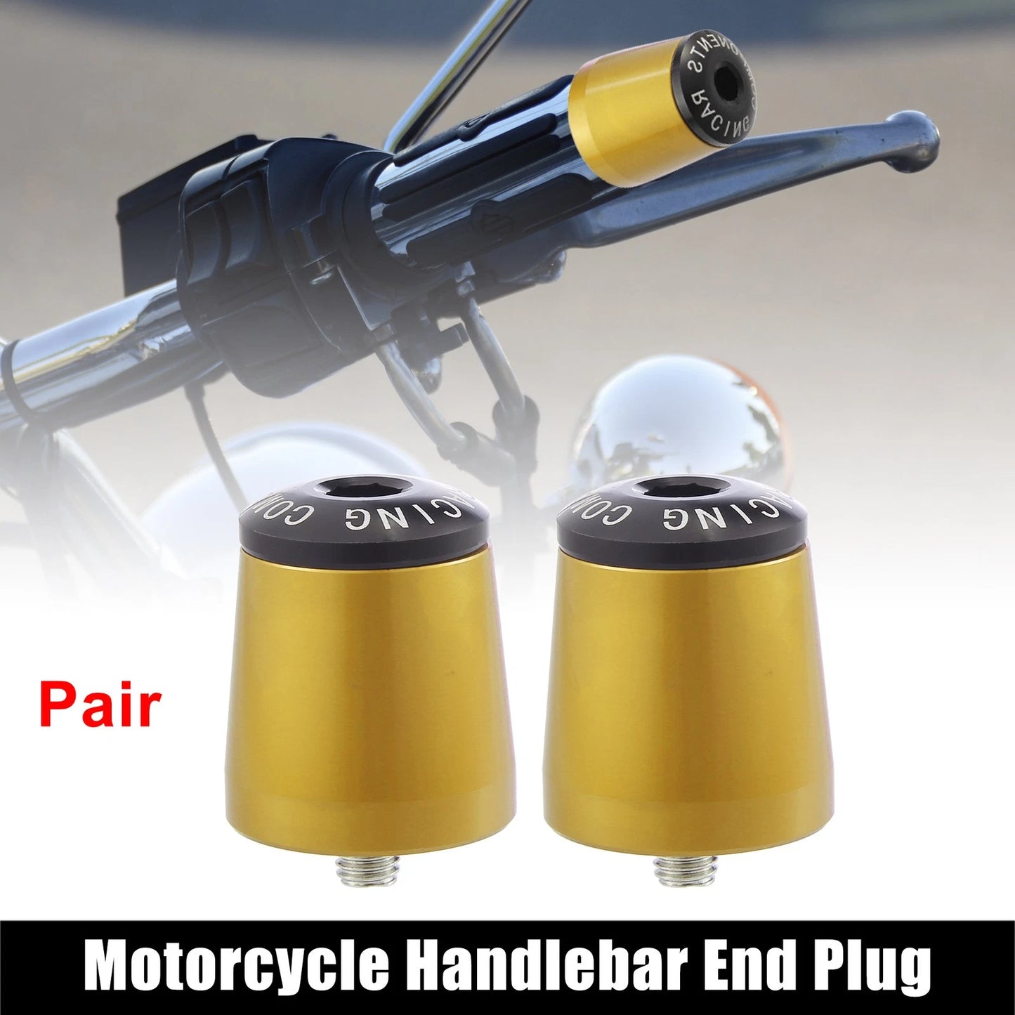 2 x Pair Motorcycle Handlebar End Plug for Kawasaki Ninja (2018–2021)