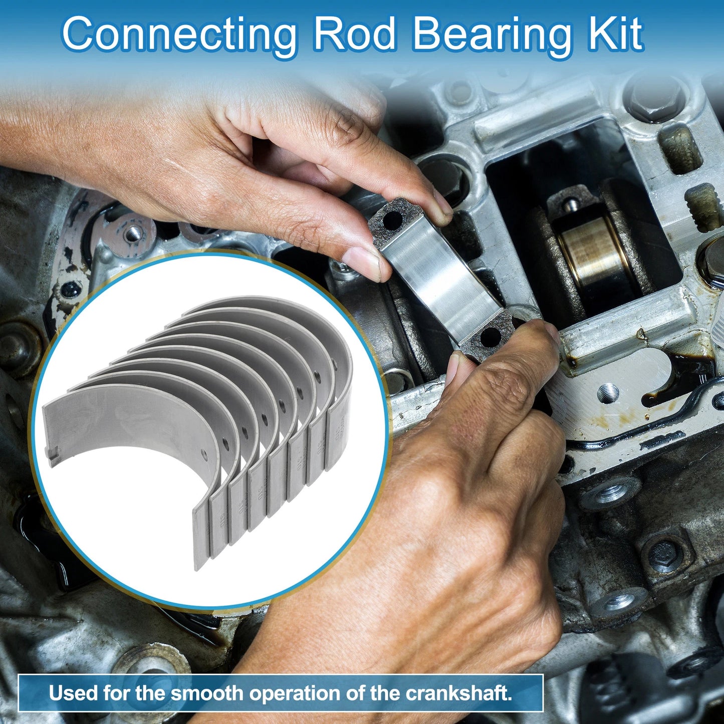8 x Connecting Rod Bearings for Toyota Dyna
