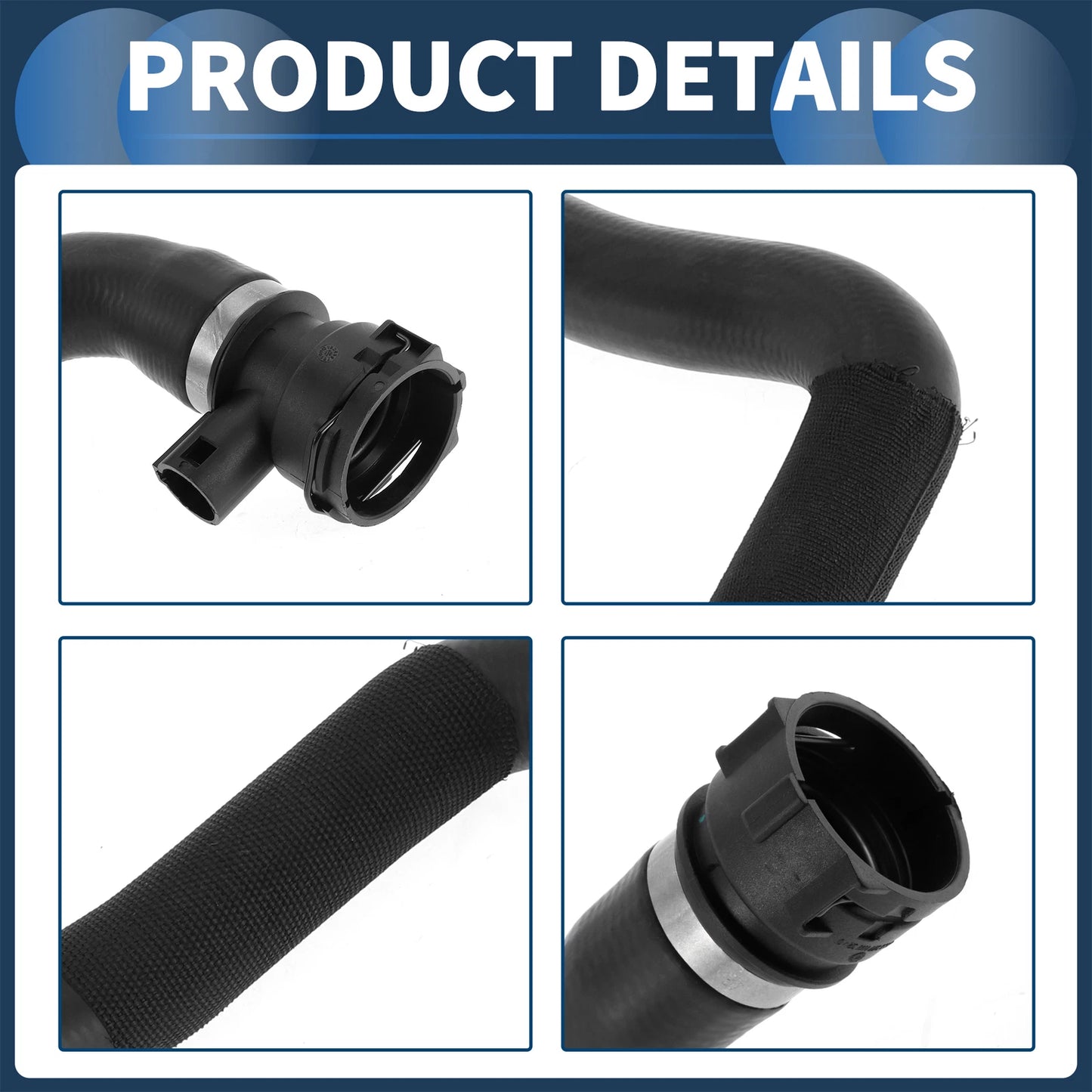 Radiator Coolant Hose for BMW 540i 740i 740iL (1998-2003)