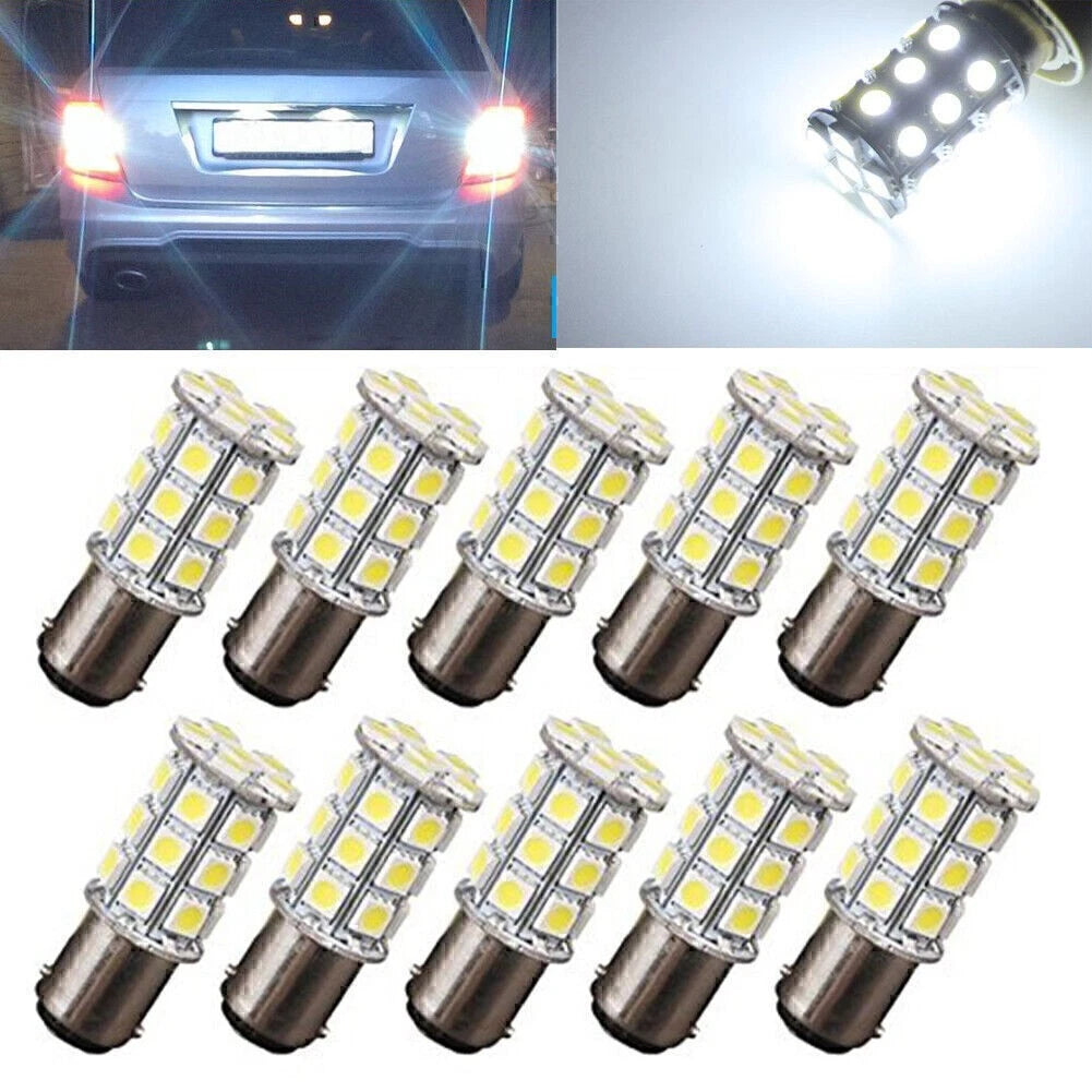 27-SMD BA15D White Interior Light Bulb for Marine Boat (1004, 1076, 1142)