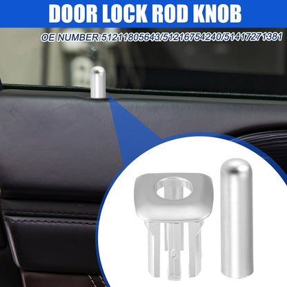 Door Lock Rod Knob and Button Cover for BMW 328i 335i (2007 - 2013)