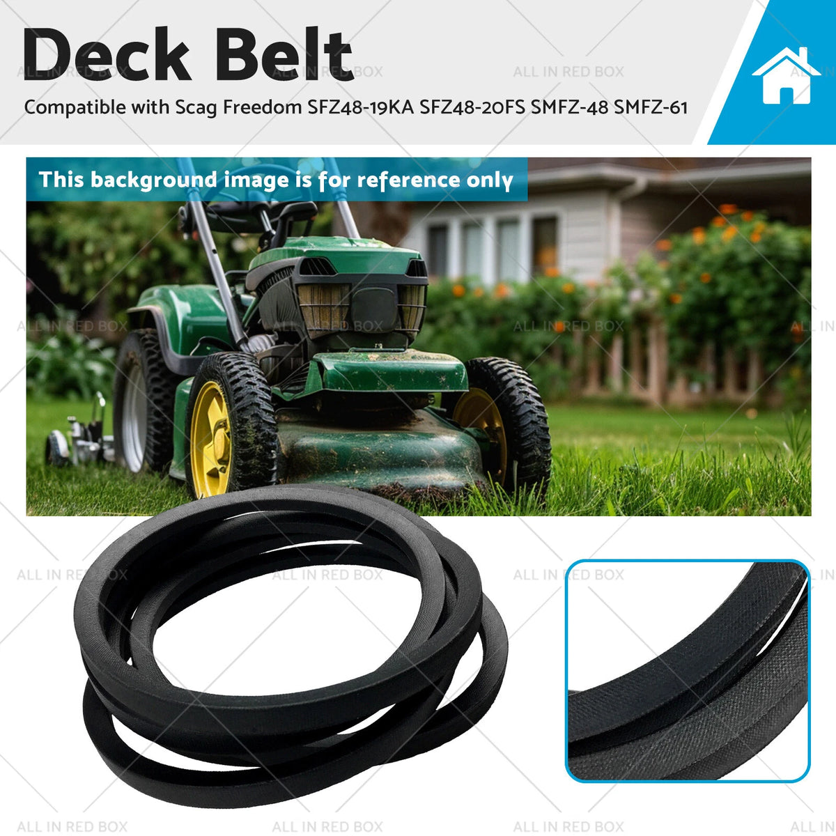 Deck Belt for Scag Freedom SFZ48-20FS SFZ48-19KA SMFZ-48 SMFZ-61