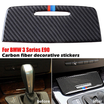 Carbon Fiber Cigarette Lighter Panel Cover Trim for BMW 3 Series E90 E92 (2005-2012)