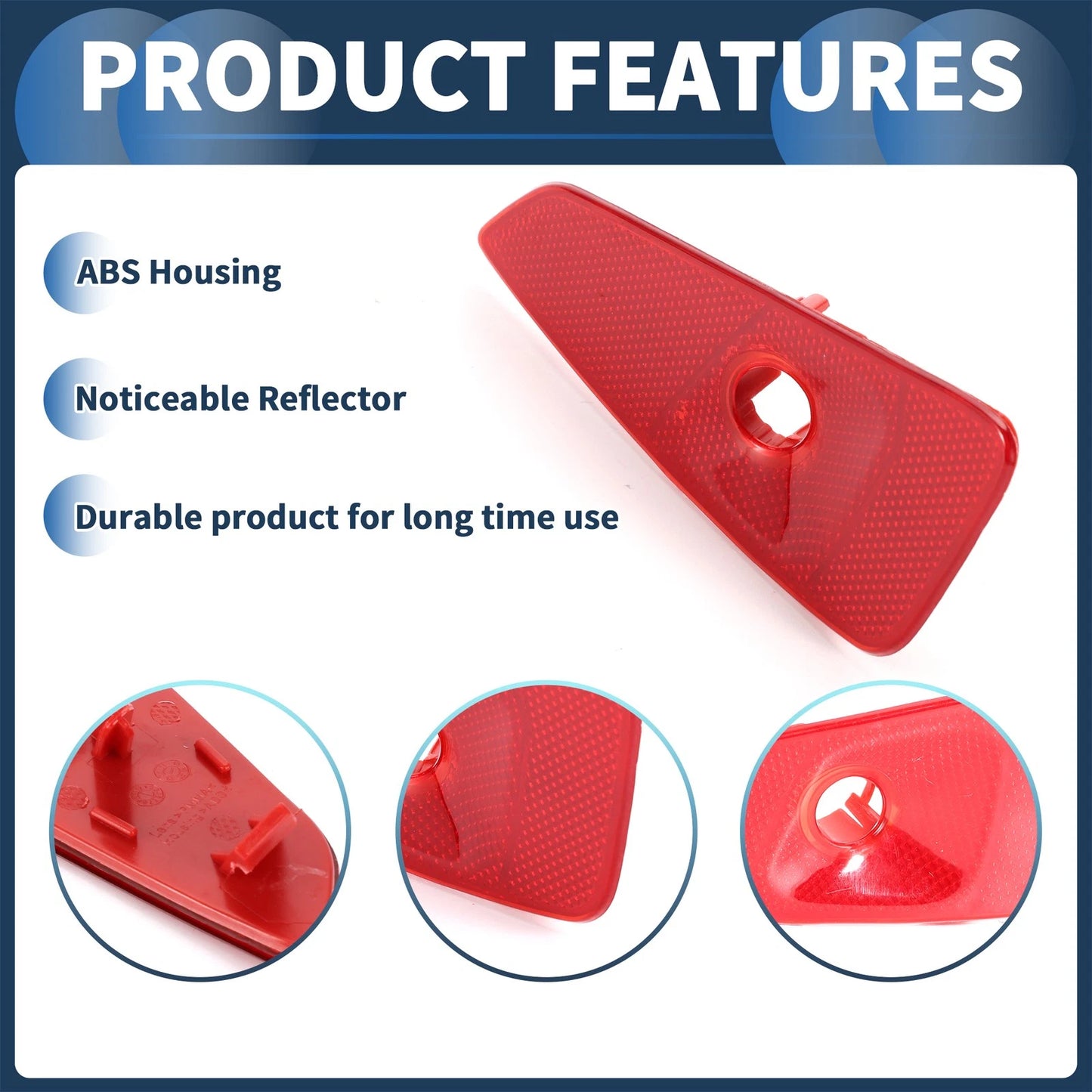 Bumper Reflector for Ford Focus MK4 IV Saloon Red Rear Right (2018-2023)