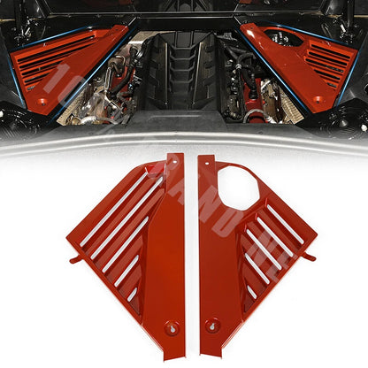 7 x Red Rear Engine Bay Cover Panels for Corvette C8 Stingray (2020-2023)