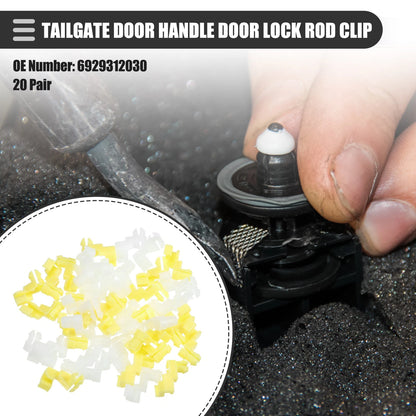 2 x Tailgate Door Handle Lock Rod Clips for Toyota (No. 69293-12030)