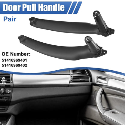 Pair Interior Door Handle Left Right Side Pull Handle BMW X5 (2007-2013)