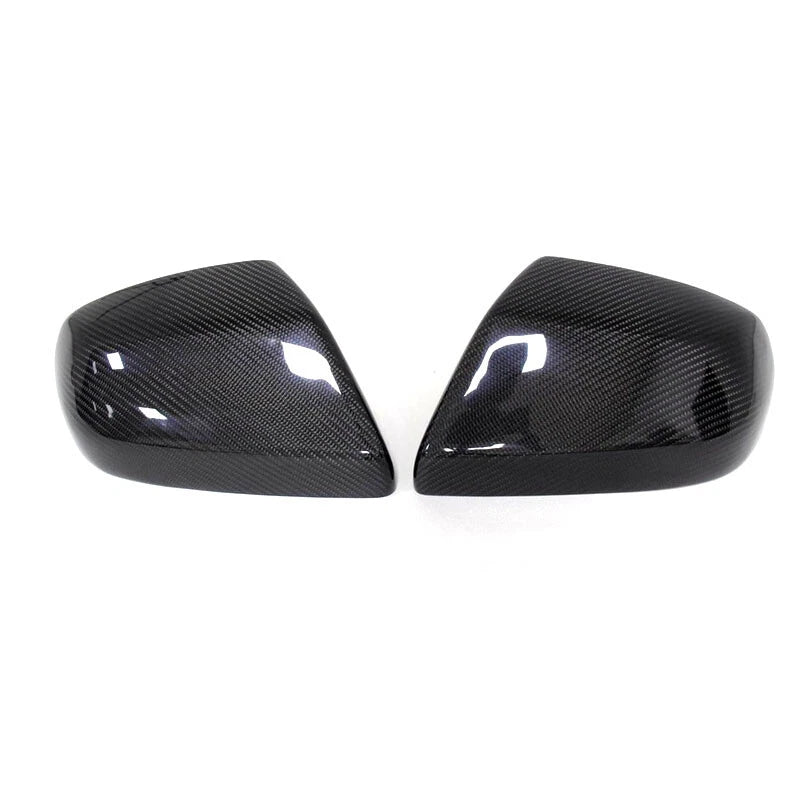 Replacement Carbon Fiber Side Mirror Cover Shell Fit For Cadillac ATS 2014-2018