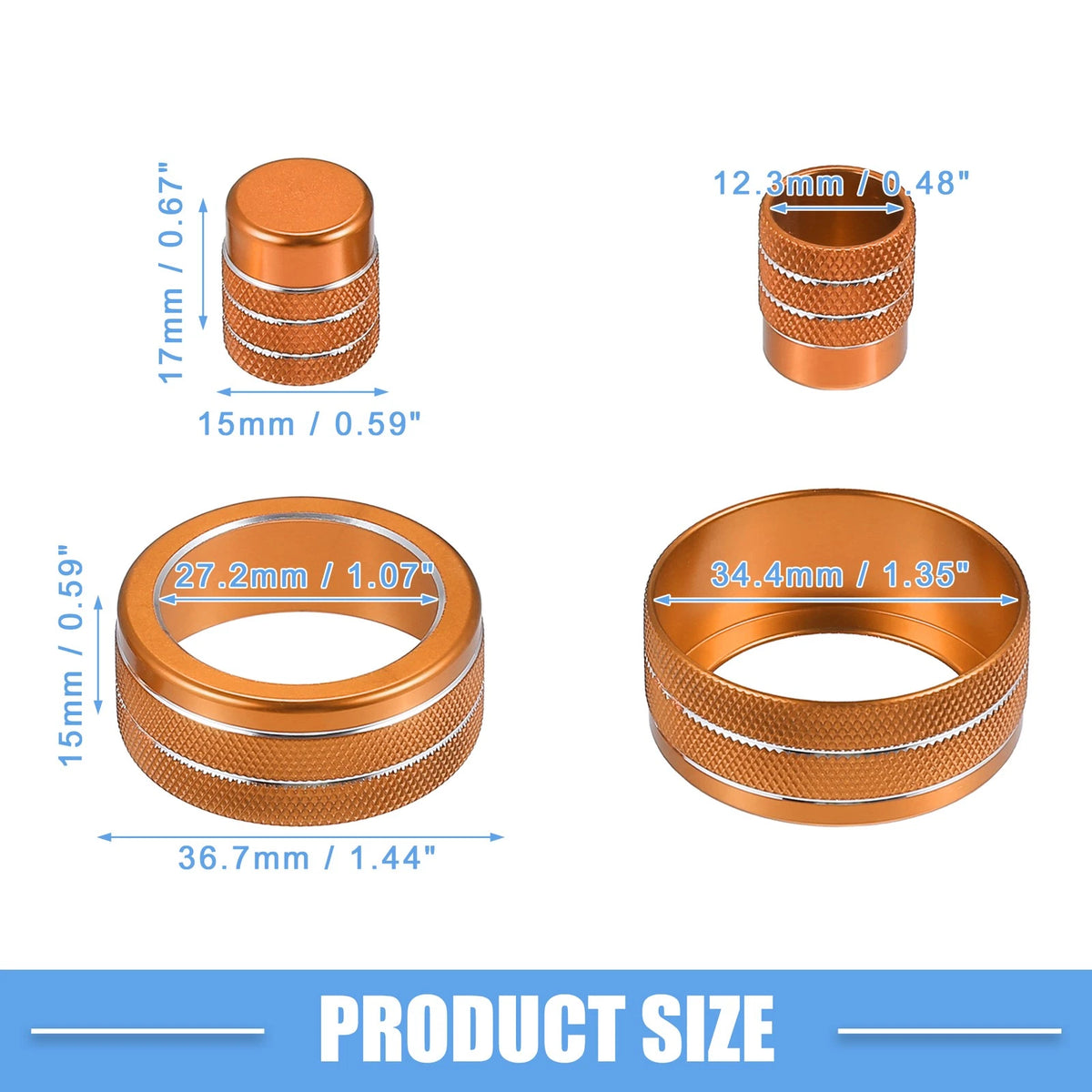 7pcs AC Control Switch Air Vent Knob Covers for Honda Civic (2022-2023)