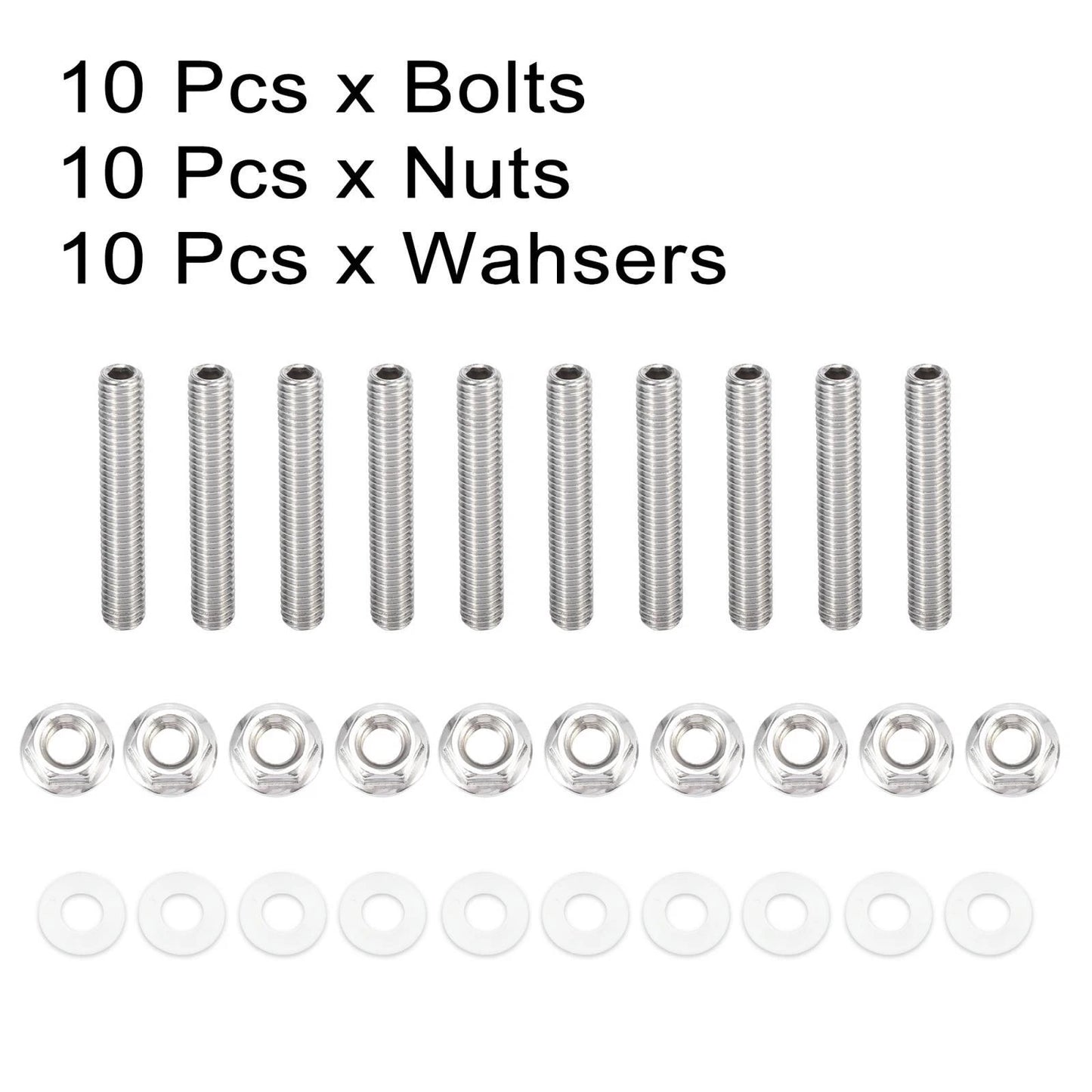10 x Exhaust Manifold Bolt Studs for Honda Acura B C D F H K Series Engines