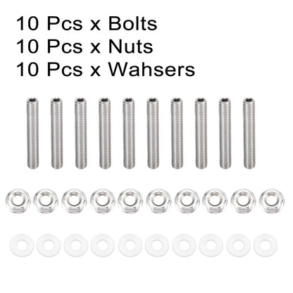 10 x Exhaust Manifold Bolt Studs for Honda Acura B C D F H K Series Engines
