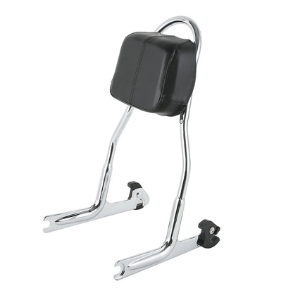 Chrome Detachable Sissy Bar Backrest for Harley Softail Fat Boy (2000-2017)
