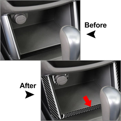 Black Center Console Storage Panel Cover Trim for Subaru Forester (2009-2013)