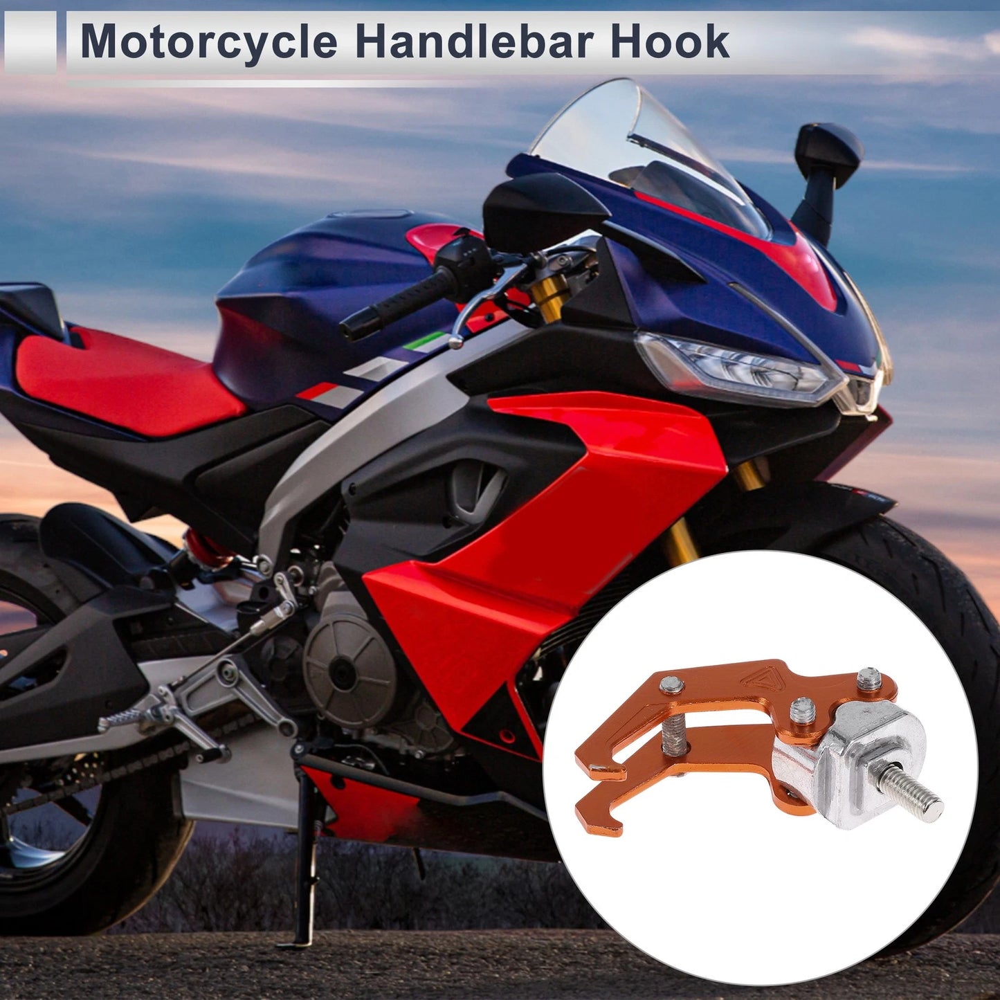 Orange Hanging Hook / 62mm / Claw Shape Aluminum Alloy Motorcycle