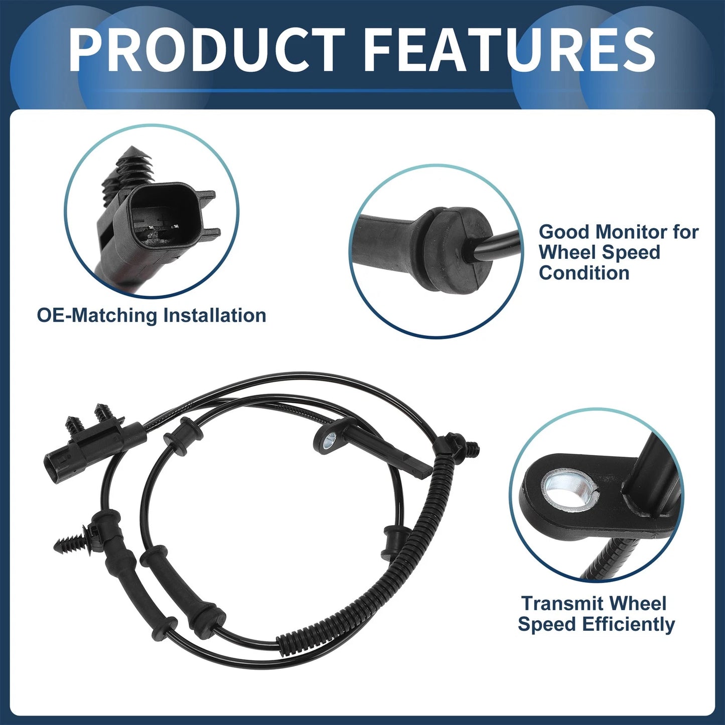 ABS Wheel Speed Sensor Front for Jeep Grand Cherokee