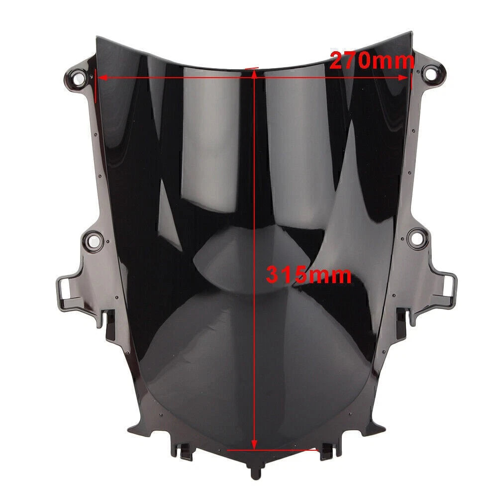 Double Bubble Windshield for Yamaha YZF R1 (2015-2017) Deep Iridium Lens