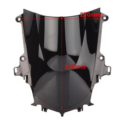 Double Bubble Windshield for Yamaha YZF R1 (2015-2017) Deep Iridium Lens