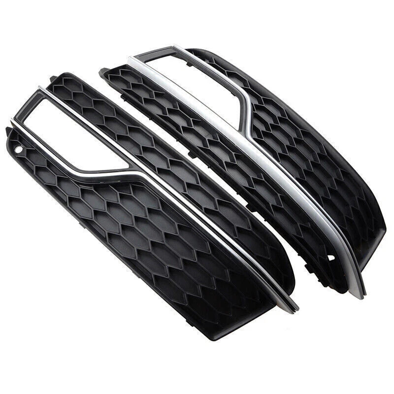 Front Bumper Fog Light Lamp Grill Cover for AUDI A5 S5 S-Line (2013-2017)