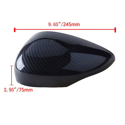Carbon Fiber Door Side Rear View Mirror Cover for Ford Fiesta 2011-2017