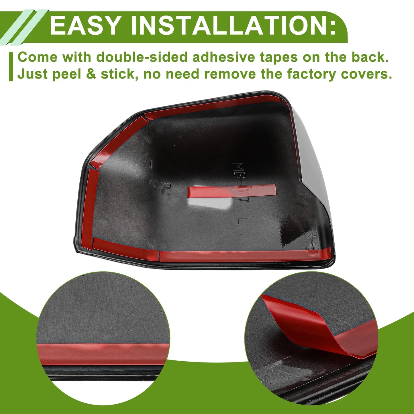 Left Right Side Mirror Cover Caps for Ford F150