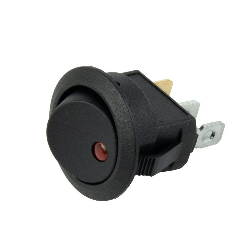 SPST Switch / 12V 10A / Rocker Red LED Light Fittings for Car Boat