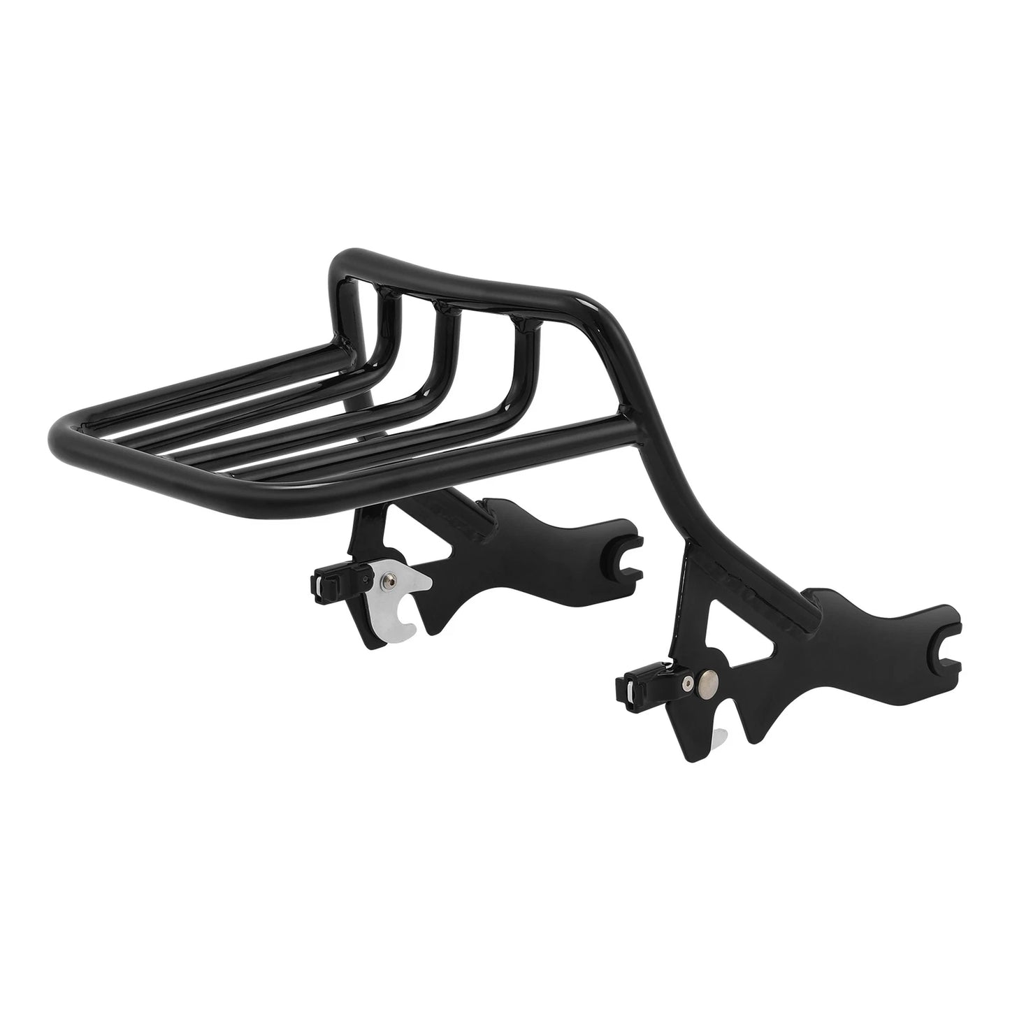 Black Two-Up Luggage Rack for Harley Sport Glide Low Rider FXLRST FLSB (18-25)