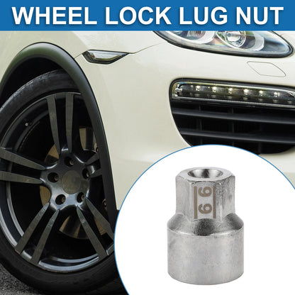 Wheel Lock Lugnut 9/10 inch Anti-theft Screw Nut Removal Key Socket for Porsche