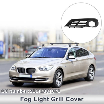 Front Left Fog Light Grill for BMW 535i GT (2010-2017) - 1 x Quality Replacement