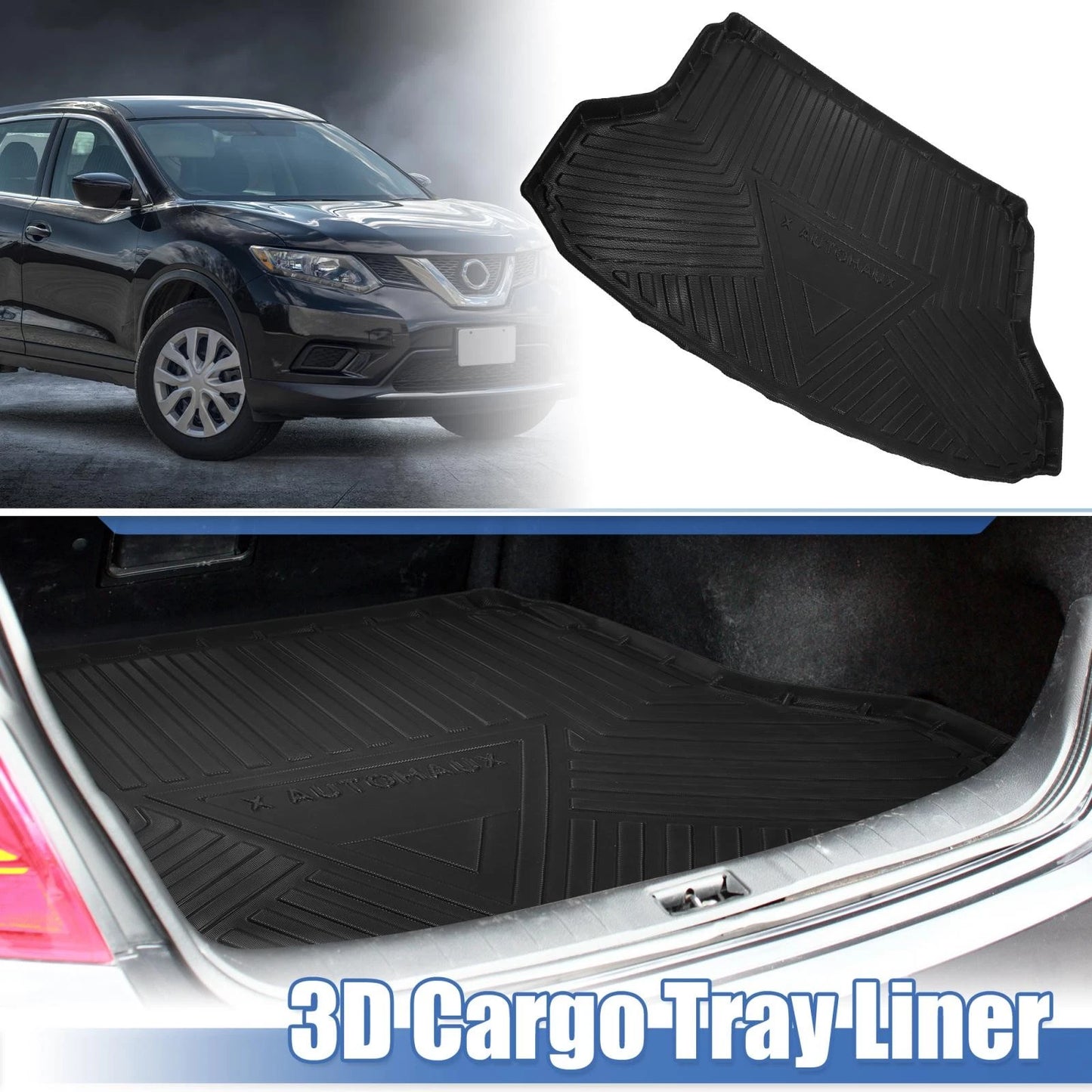 TPE Rear Cargo Liner Trunk Mat for Nissan Rogue (2014-2020)