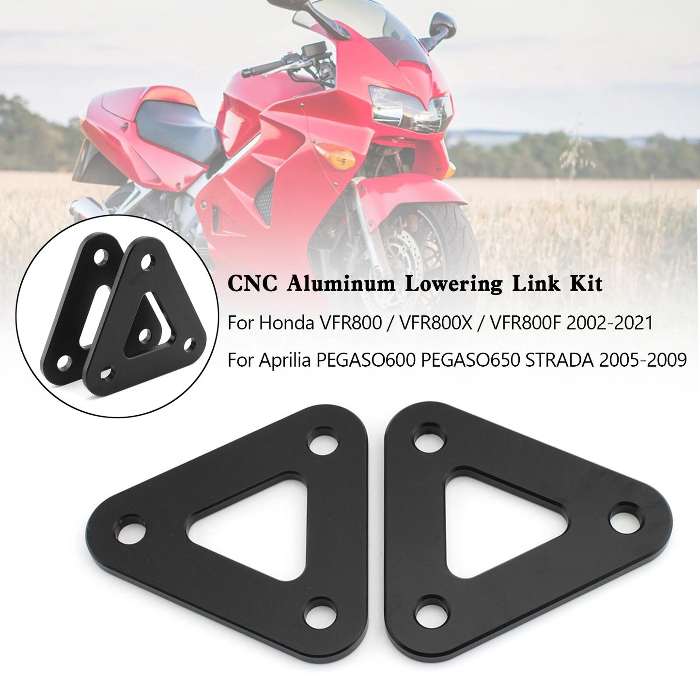 Lowering Kit for Honda VFR800 (2002-2021) & Pegaso 600/650 (2005-2009)