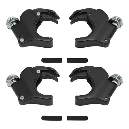 4 x 49mm Windshield Clamps Black for Harley Dyna, V Rod, Sportster