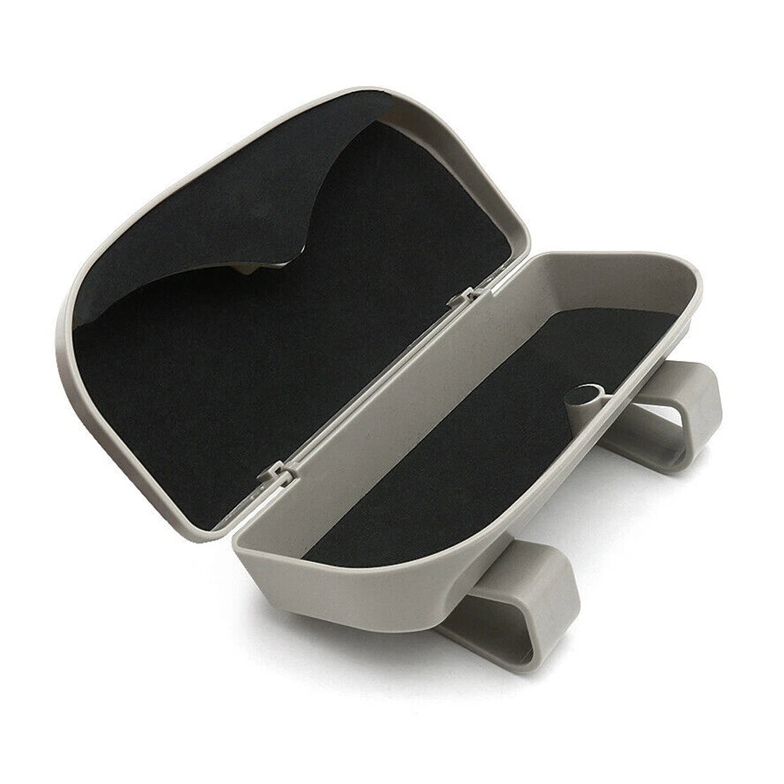 Gray Car Sun Visor Sunglasses Storage Case for Auto (Fits Most Models)