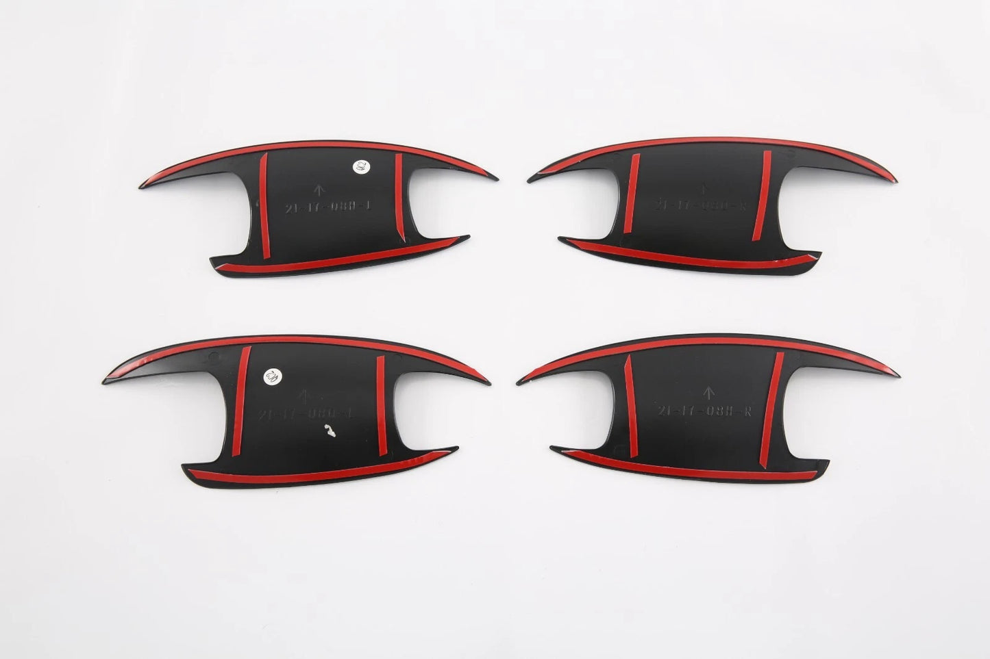 Black Door Handle Bowl Cover Trim for 2022-2023 Mercedes Benz C-Class Sedan
