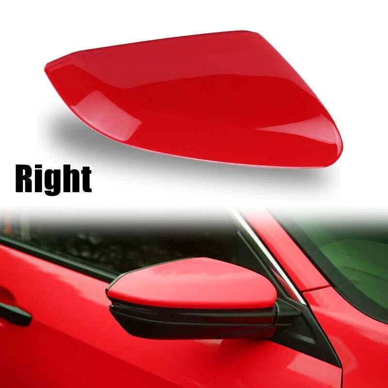 Clip-On Door Wing Rearview Side Mirror Cover Cap for Honda 10th Civic (2016-2021)