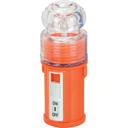 LED Safety Light Flashing White Waterproof Marker Light 3KM Visibility