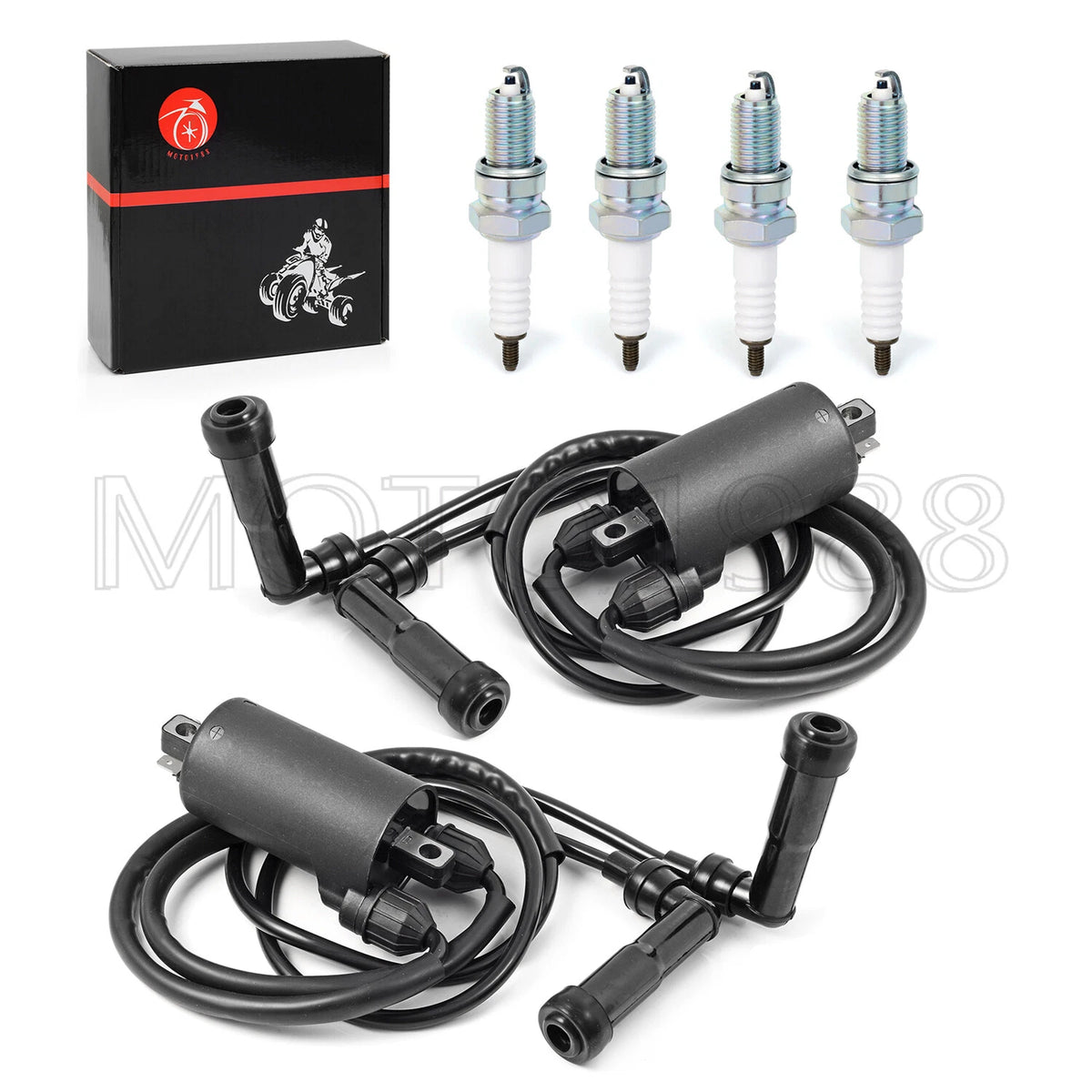 Ignition Coil & Spark Plug w/ Cap for Honda CB750K/L/C/F/SC (1970-1982)