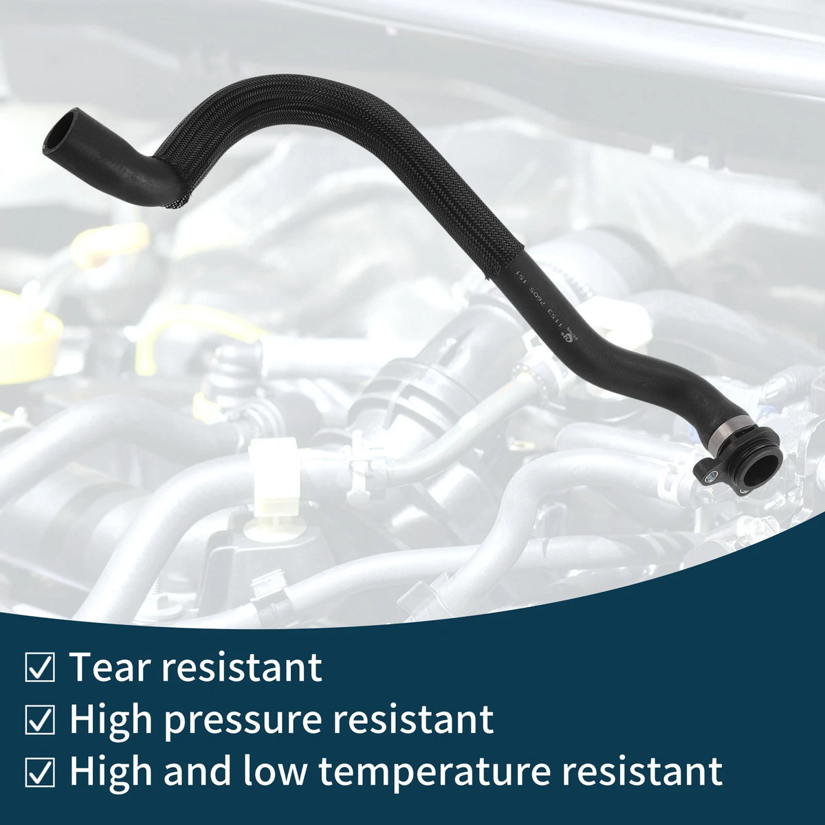 Radiator Hose for BMW 640i 3.0L (2016-2018) Rubber Coolant Pipe