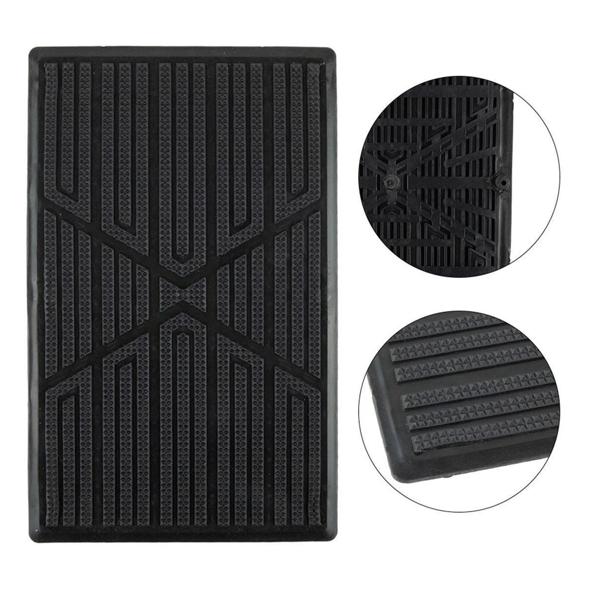 Beige PVC Car Foot Carpet Pad Heel Mat Pedal Patch Cover