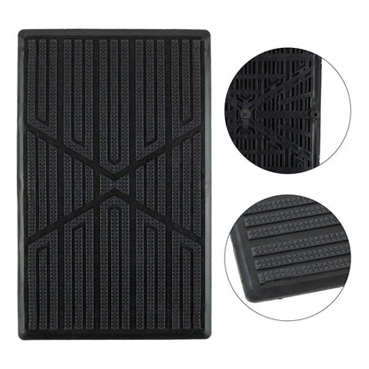 Beige PVC Car Foot Carpet Pad Heel Mat Pedal Patch Cover