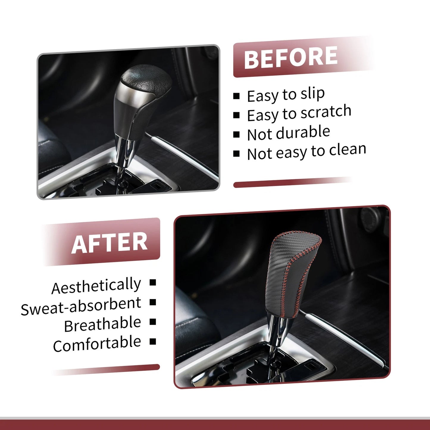 Gear Shift Knob Cover for Ford Fiesta (2009-2012)