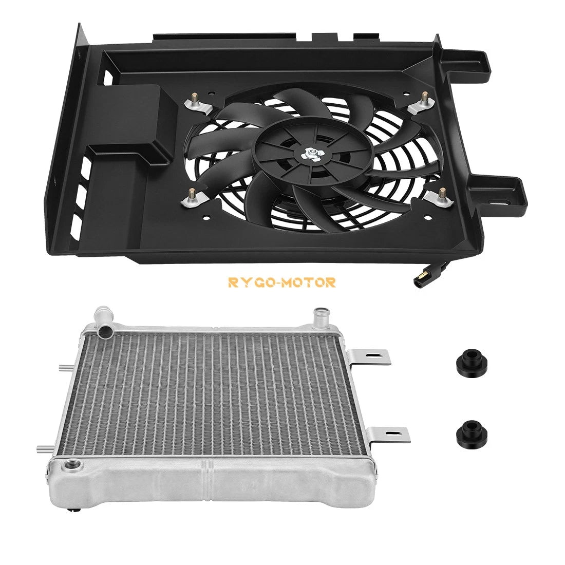 Aluminum Radiator & Cooling Fan & Shroud for Polaris Sportsman (2000–2004)