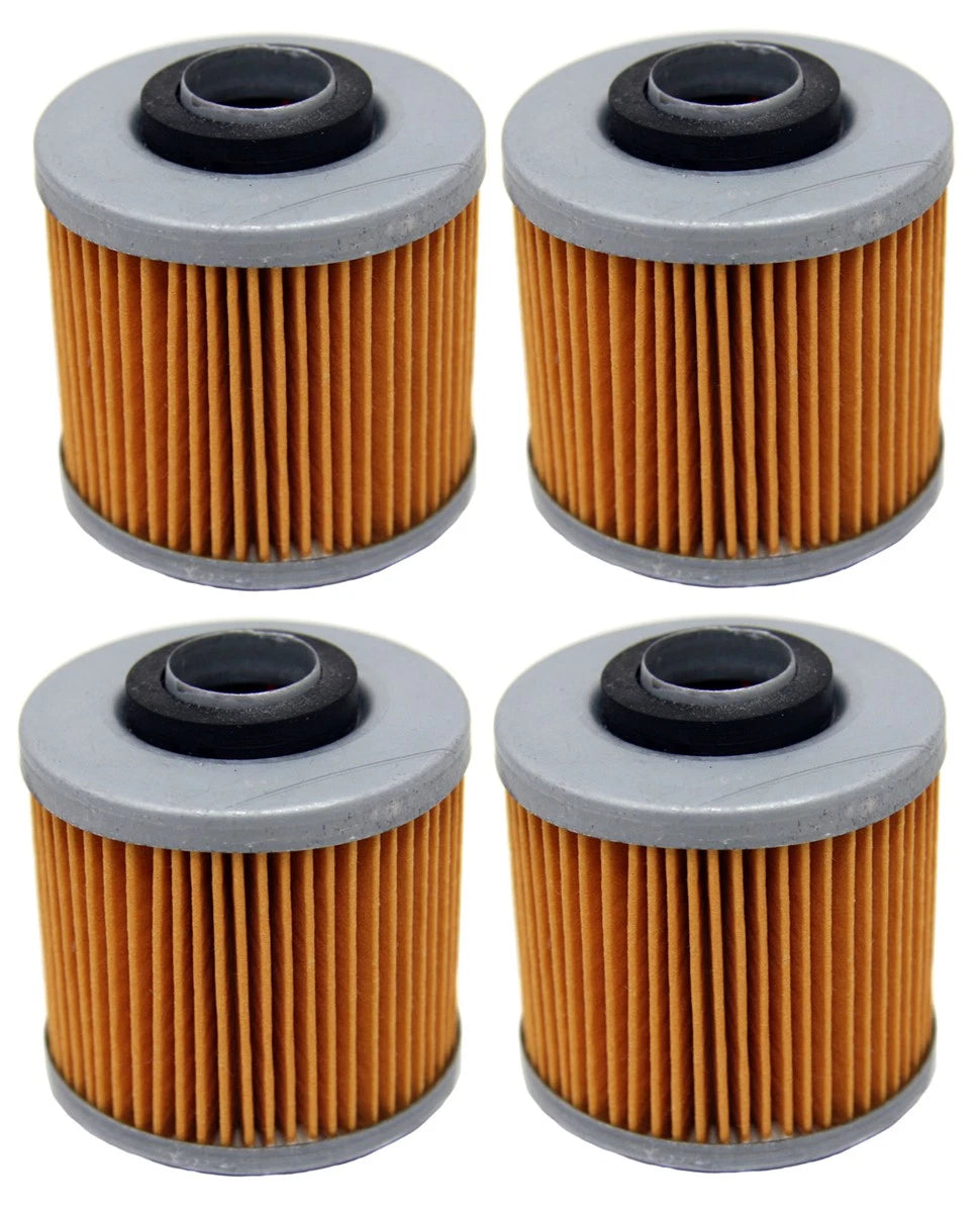 Oil Filters 4 x for Yamaha Grizzly 600 4x4 & Raptor 700 (2002–2012)