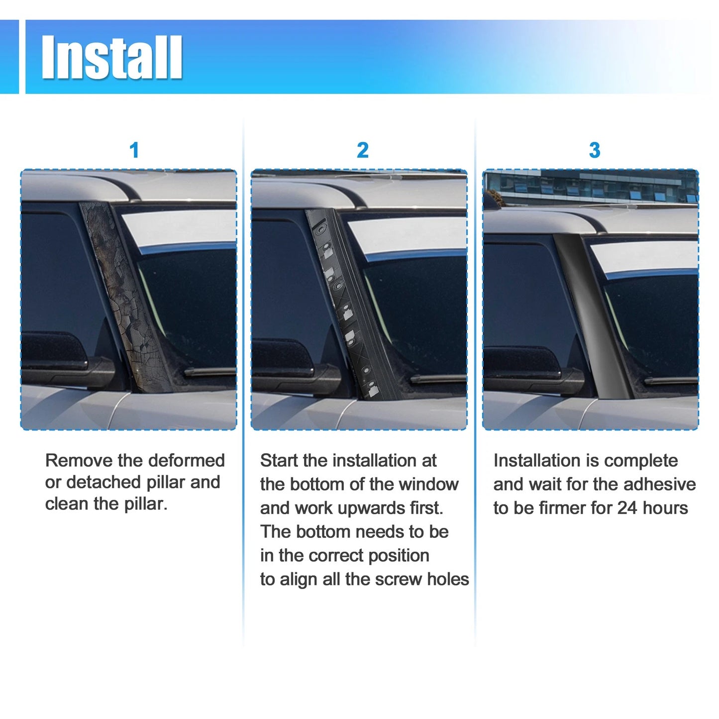 Right Windshield A-Pillar Trim Panel for Ford Flex (2009-2019)