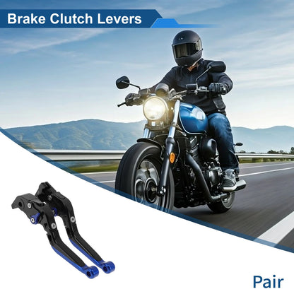 2 x Short/Long Brake Clutch Levers for YAMAHA YZF-R1 (2004–2008)